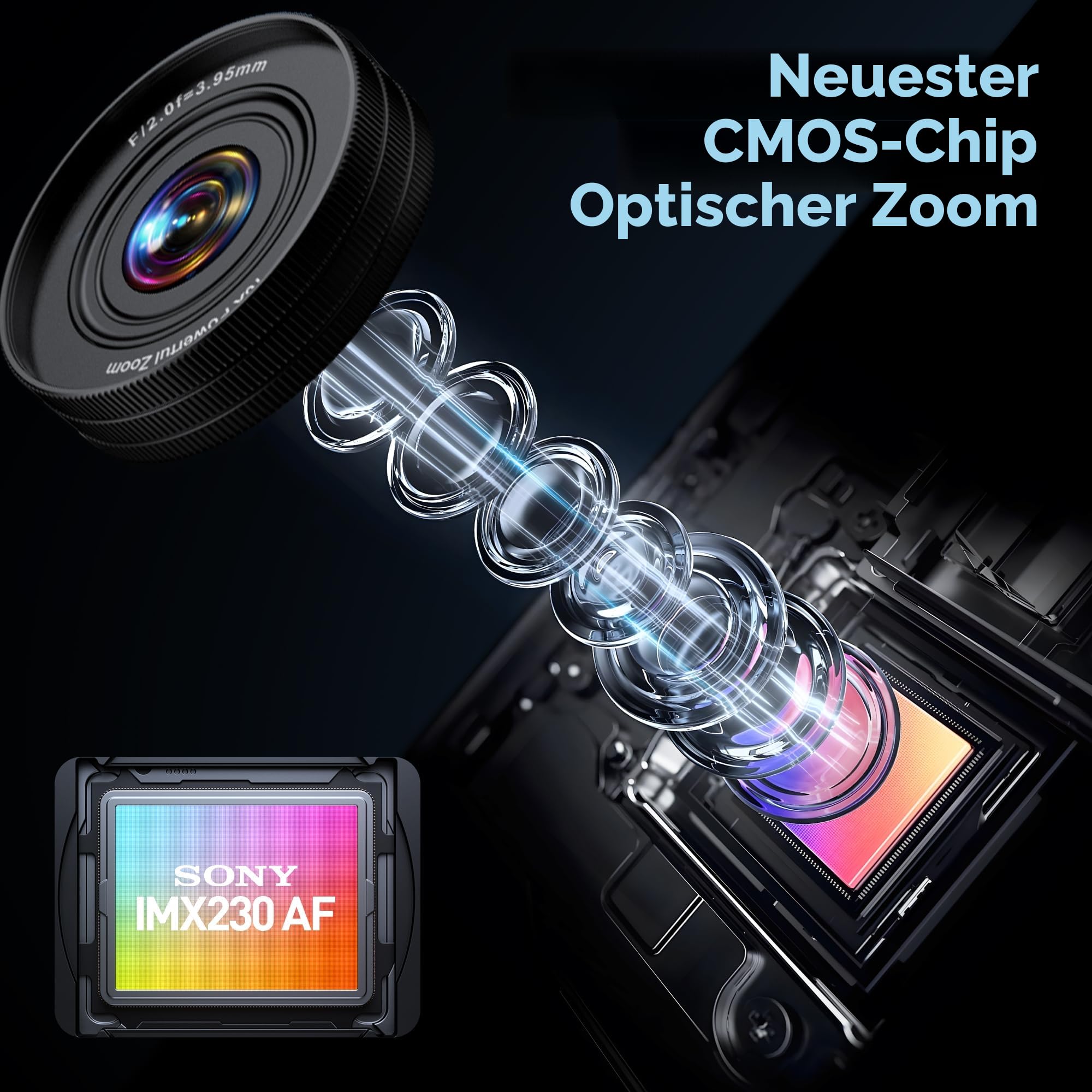 4K 64MP Digitalkamera Kamera Fotokamera: 16X Digital Zoom Kompaktkamera Fotoapparat - Geschenk Ab 8-18 Jahre Teenager Kids Anfänger - Mini Retro Vlog Camera(Keine SD-Karte)