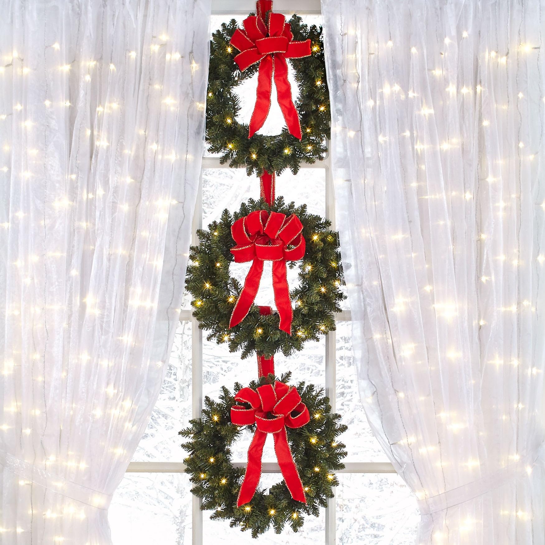 Amazon.co.jp: BrylaneHome コードレス ライト付きミニクリスマス