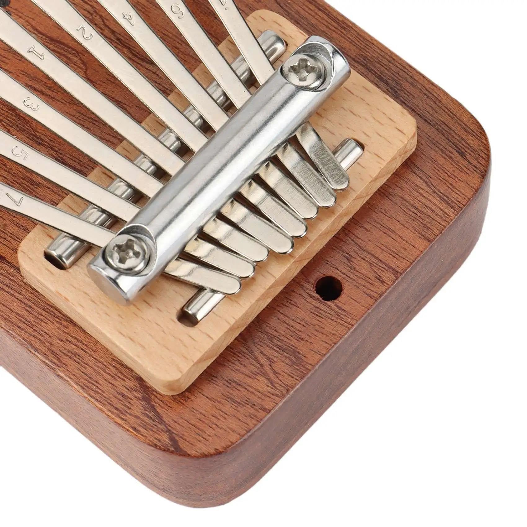 Dorosła Kalimba Kalimba 8 Klawiszowy Wykwintny Fortepian Kciukowy Akcesorium Do Instrumentu Muzycznego