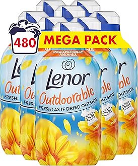 Outdoorable Fabric Conditioner 480 Washes (8x60), Summer Breeze - Ultra Concentrated Freshness