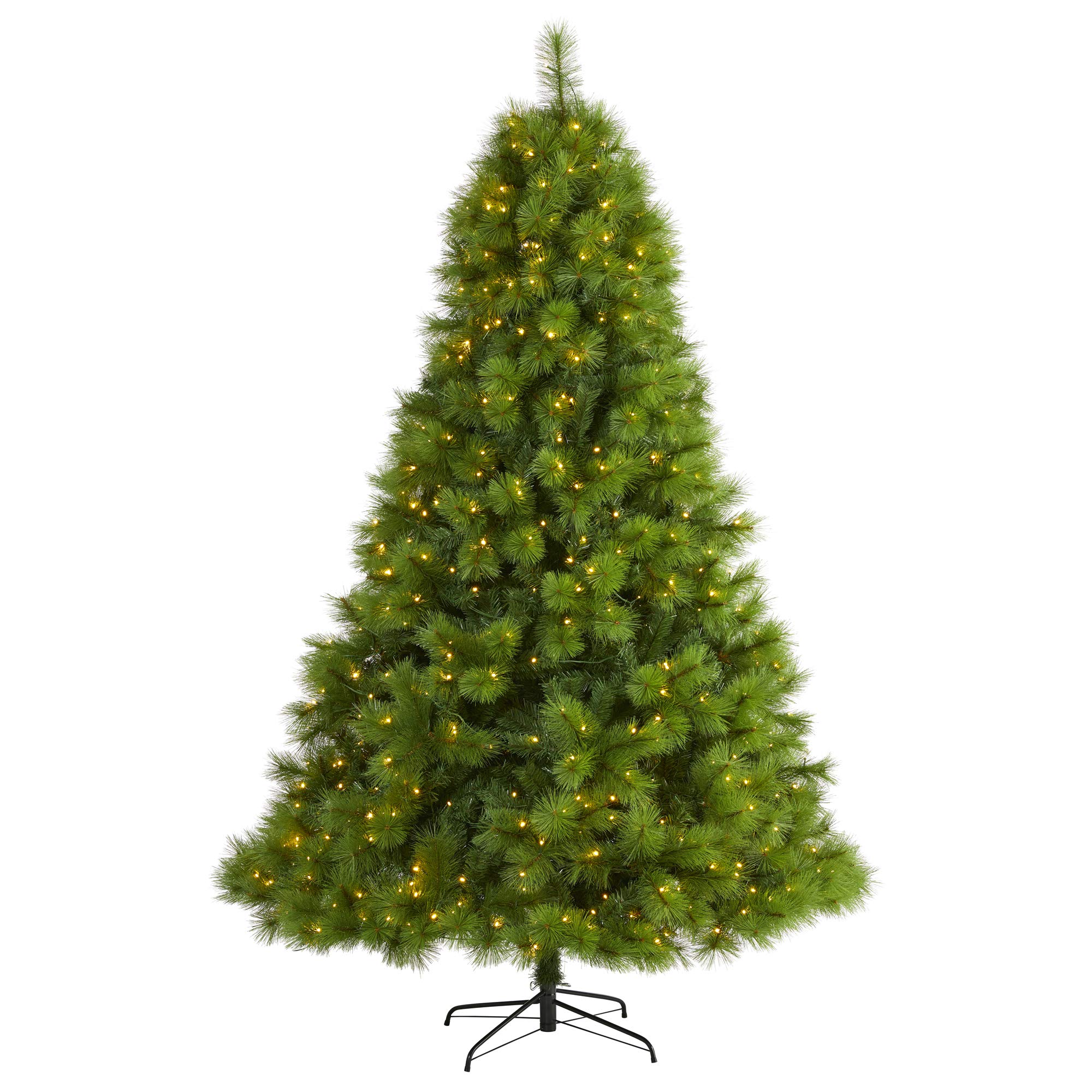 Nearly Natural 7.5ft. Green Scotch Pine Artificial Christmas Tree with 550 Clear LED Lights