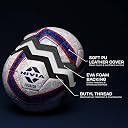 Nivia Equator Football, Match Ball, 32 Panels, Durable & Soft PU Leather Cover, Butyl Threadwounded Bladder, FIFA Quality, Made for Tournaments, to Play on Both Natural and Artificial Grass gallery image