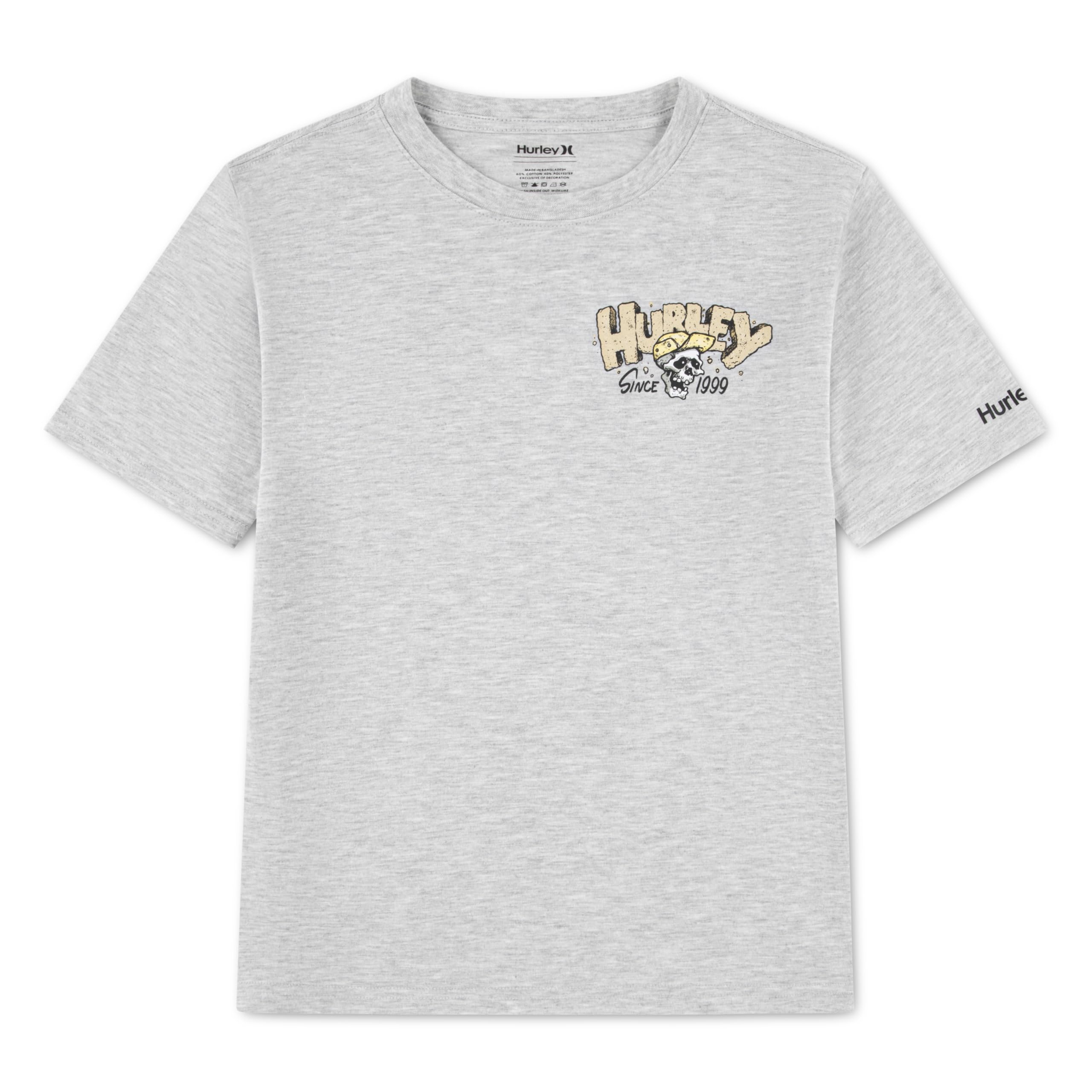 Hurley Boys Graphic T-Shirt Short Sleeve Boys Grey