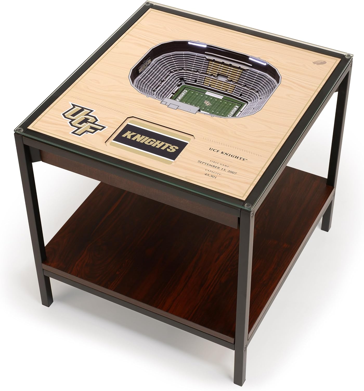 YouTheFan NCAA Central Florida Knights 25-Layer StadiumViews Lighted End Table - Spectrum Stadium