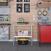 Vista 524 de Mesa de trabajo de acero inoxidable, mesa de metal