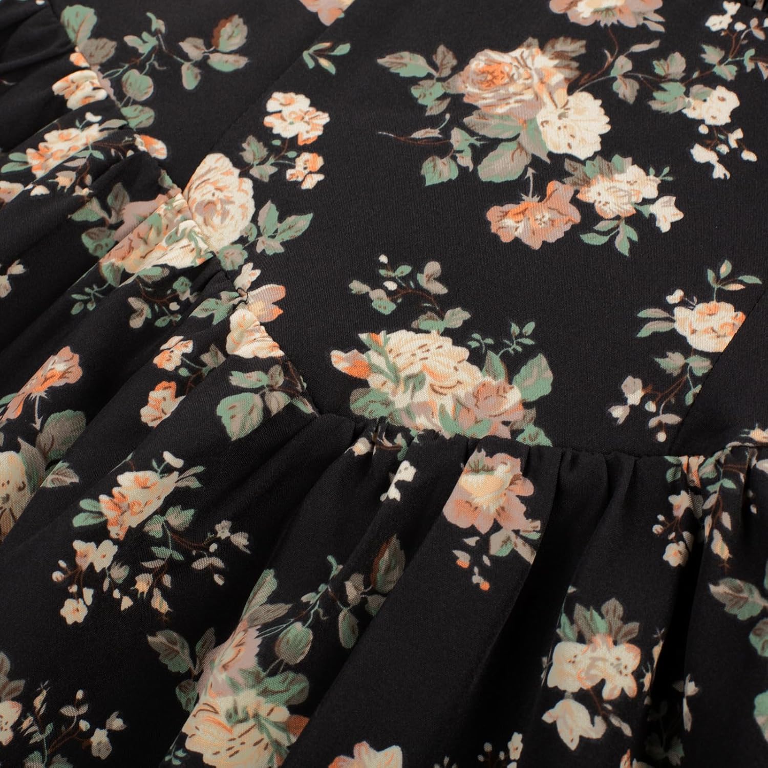 SCARLET DARKNESS Women's Floral Midi Dress Corset Sundresses 2026 Summer Spring Vacation Milkmaid Dresses - Image 2