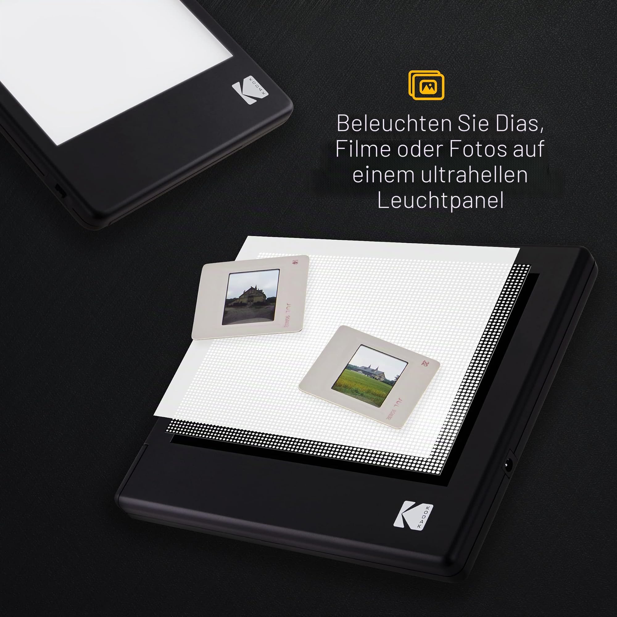 Kodak LED-Lichtbox 20,3 x 15,2 cm für Negative, Dias und Filme, beleuchtetes Brett und LED-Lichtpad zum Betrachten und Scannen von Fotos