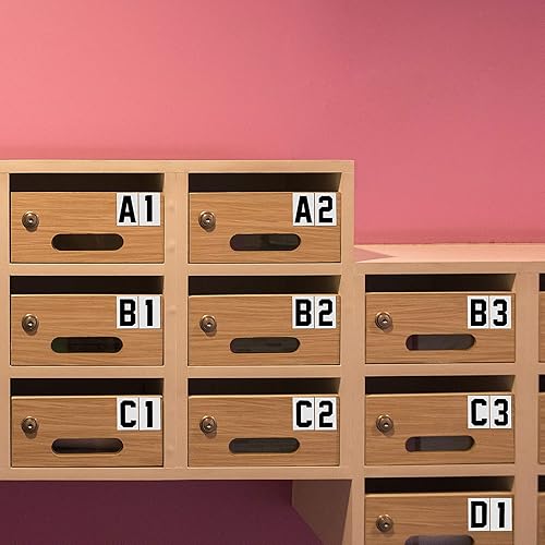 Miniatura 6 de 100 calcomanías reflectantes para números de buzón, calcomanías reflectantes autoadhesivas de letras mayúsculas, calcomanías de números de buzón,