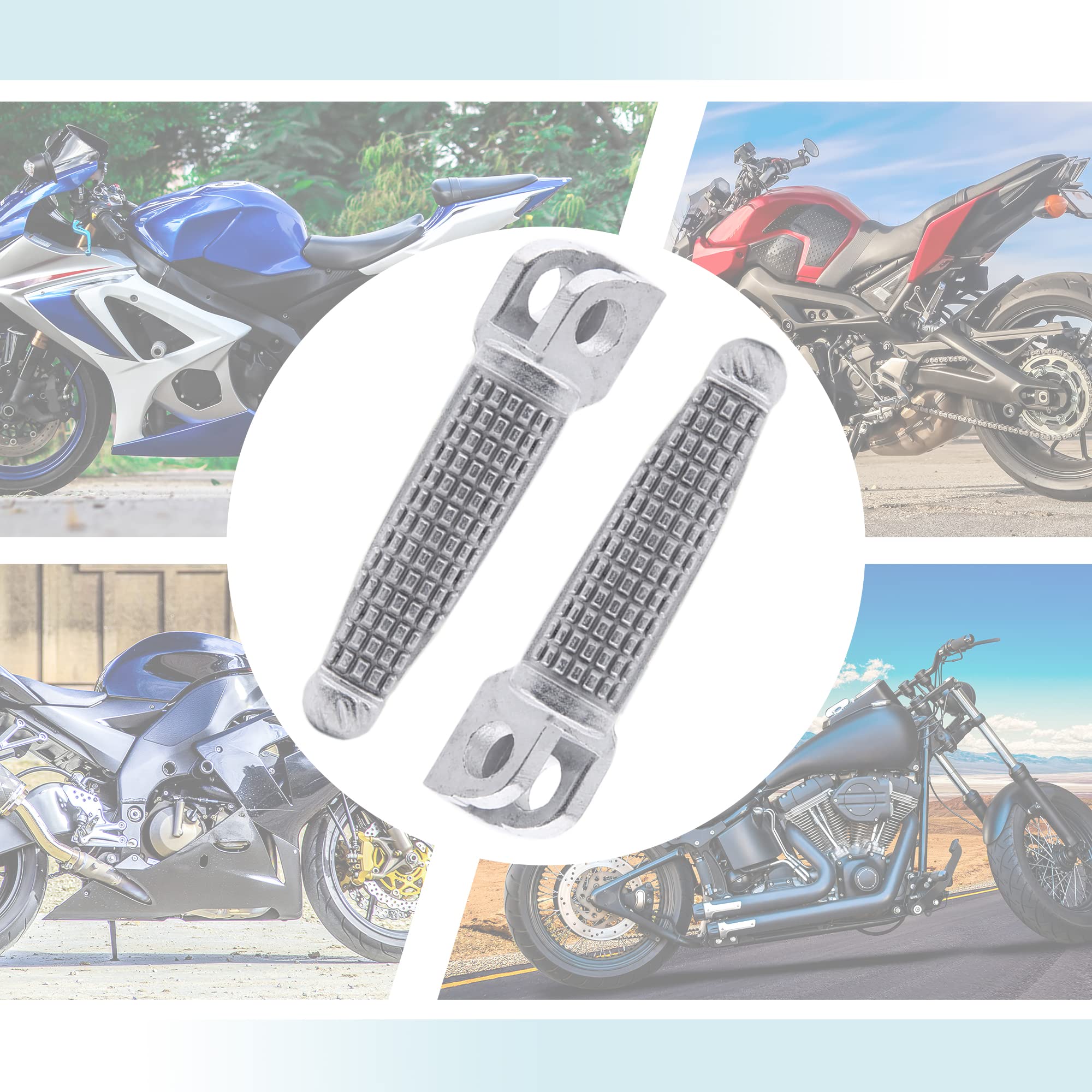 Amazon.com: uxcell 1 Pair 12mm Aluminium Alloy Motorcycle Footrest