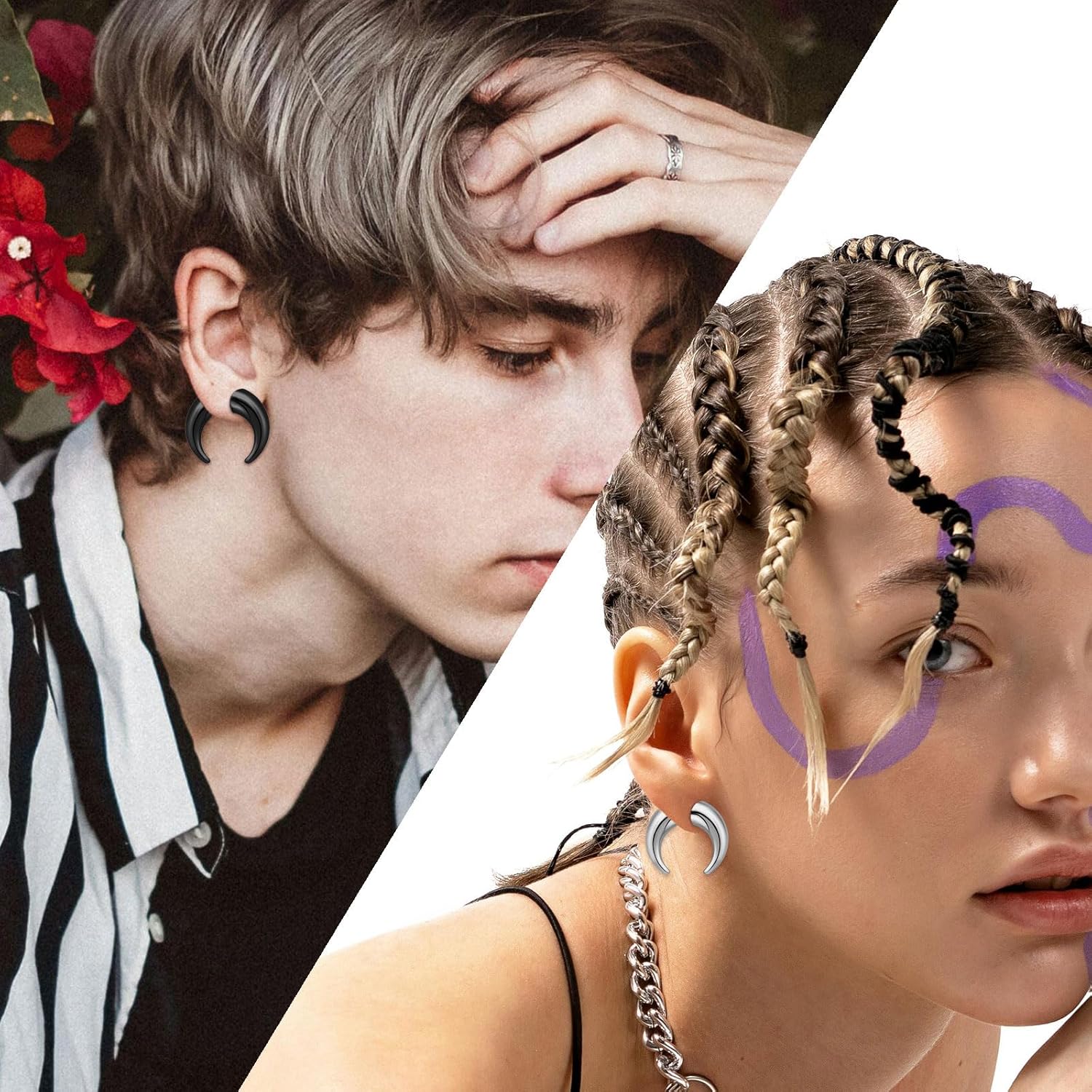 Stretched Septum Sizes Steel Septum Stretching Kit Pinchers Tapers