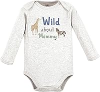 Vista 3 de Touched by Nature baby-girls Organic Cotton Long-sleeve Bodysuits