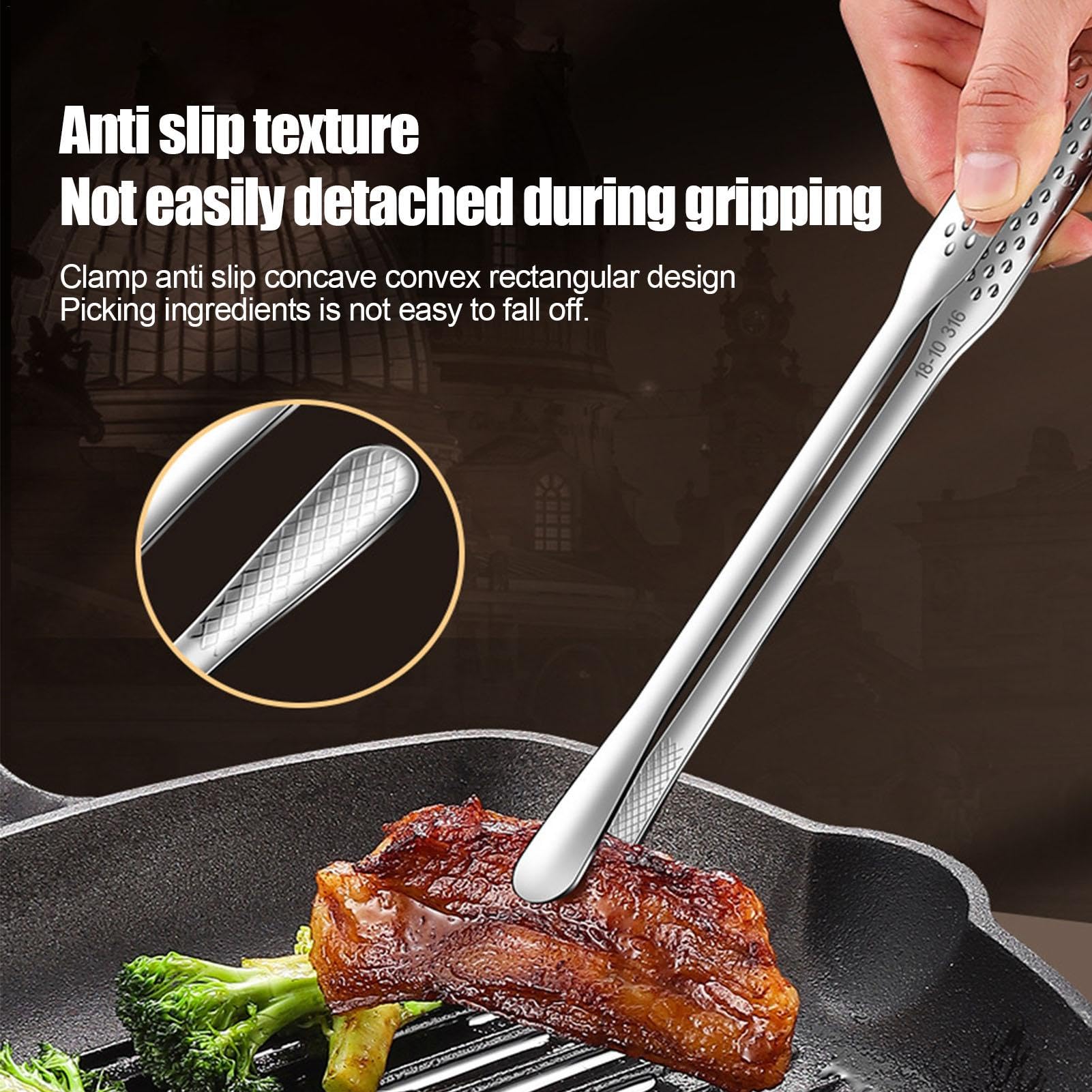 Amazon.co.jp: バーベキュートング | 防錆 BBQ クッキングトング 食品