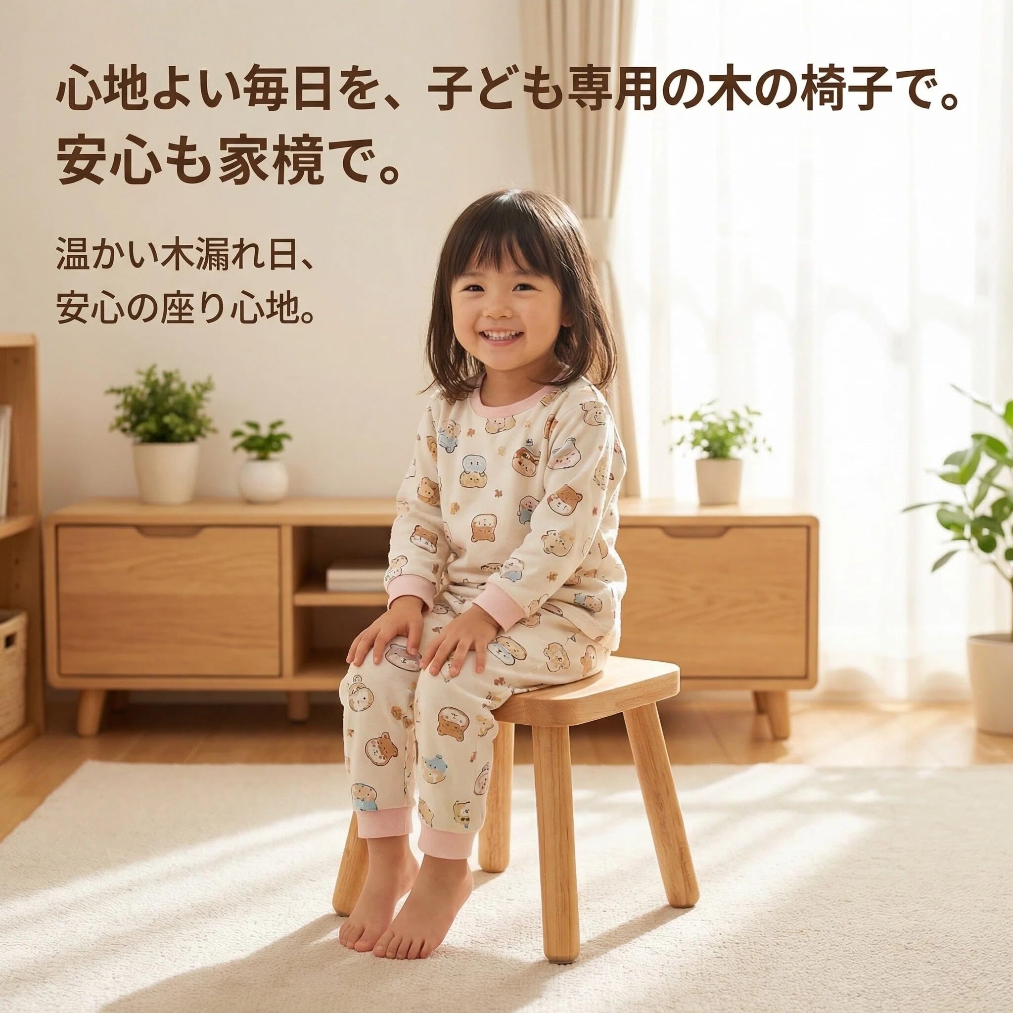 Amazon.co.jp: Pinyunxuan 木製スツール 中実ゴム材の小さなスツール