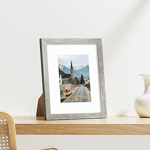 Vista 89 de Vittanly - Juego de 9 portarretratos, plexiglás resistente a rupturas, exhibe fotos de 12 x 12 pulgadas o, con paspartú, de 8 x 8 pulgadas, marcos