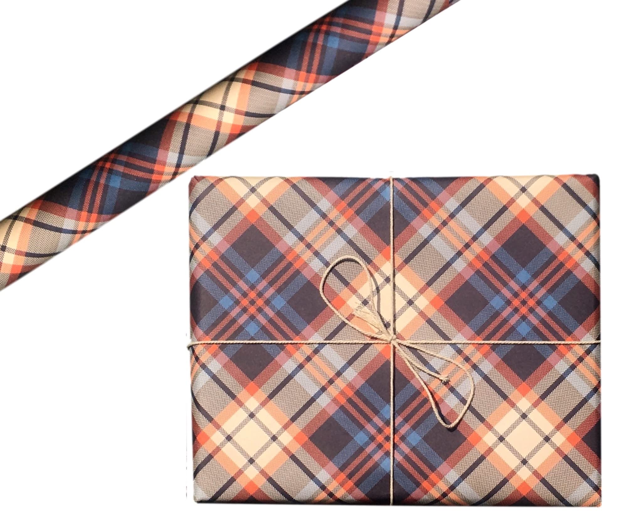 aakar, Pack Of 5, Gift Wrapping Paper Sheet, Gift Paper, Gift Wrap For Birthday (Autumn Plaid,Multicolor)