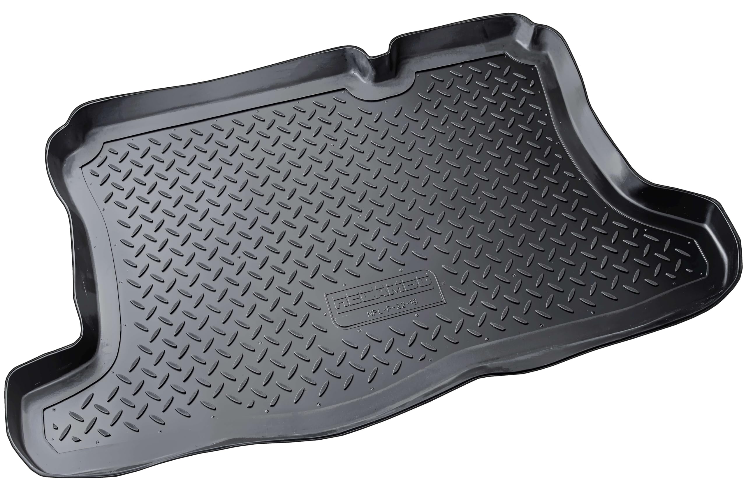 RECAMBO Gummimatten & Kofferraumwanne Set passend für Ford Fusion | BJ 2002-2012 - 100% passgenaue Auto Fußmatten und Kofferraummatte aus hochwertigen rutschfesten TPE - Schwarz