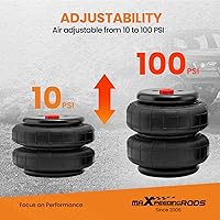Vista 4 de maXpeedingrods Kit de bolsas de suspensión neumática trasera de 5000 libras para Chevrolet Silverado 1500 GMC Sierra 1500 2WD 4WD 2007-2018 Kit