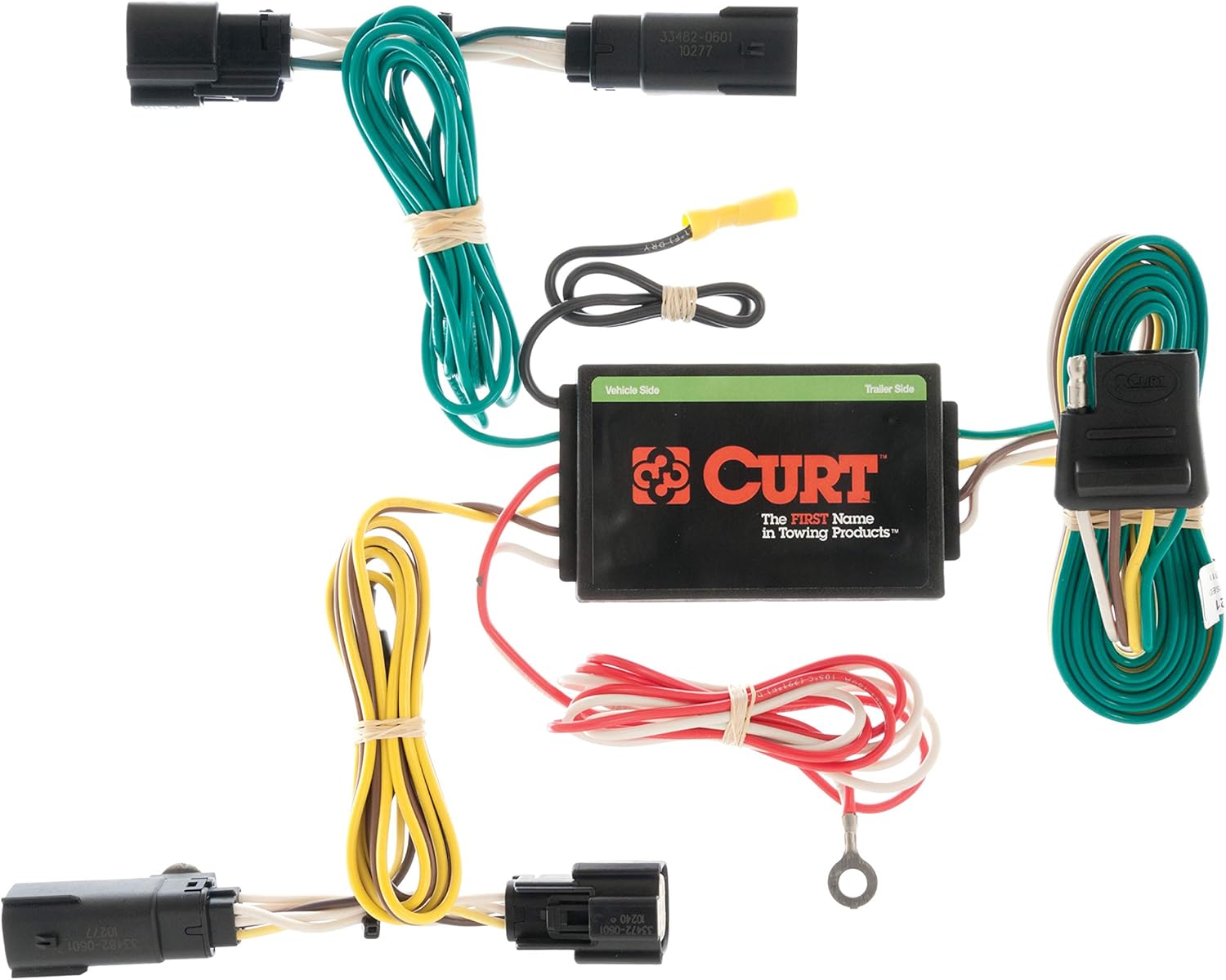 CURT 56121 Vehicle-Side Custom 4-Pin Trailer Wiring Harness, Fits Select Lincoln MKX