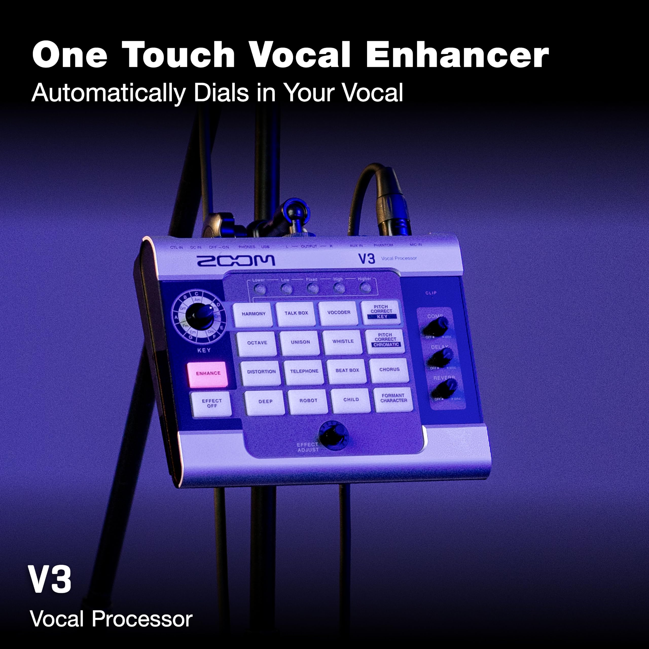 Amazon | Zoom V3 ボーカルプロセッサ ストリーミング&ライブ
