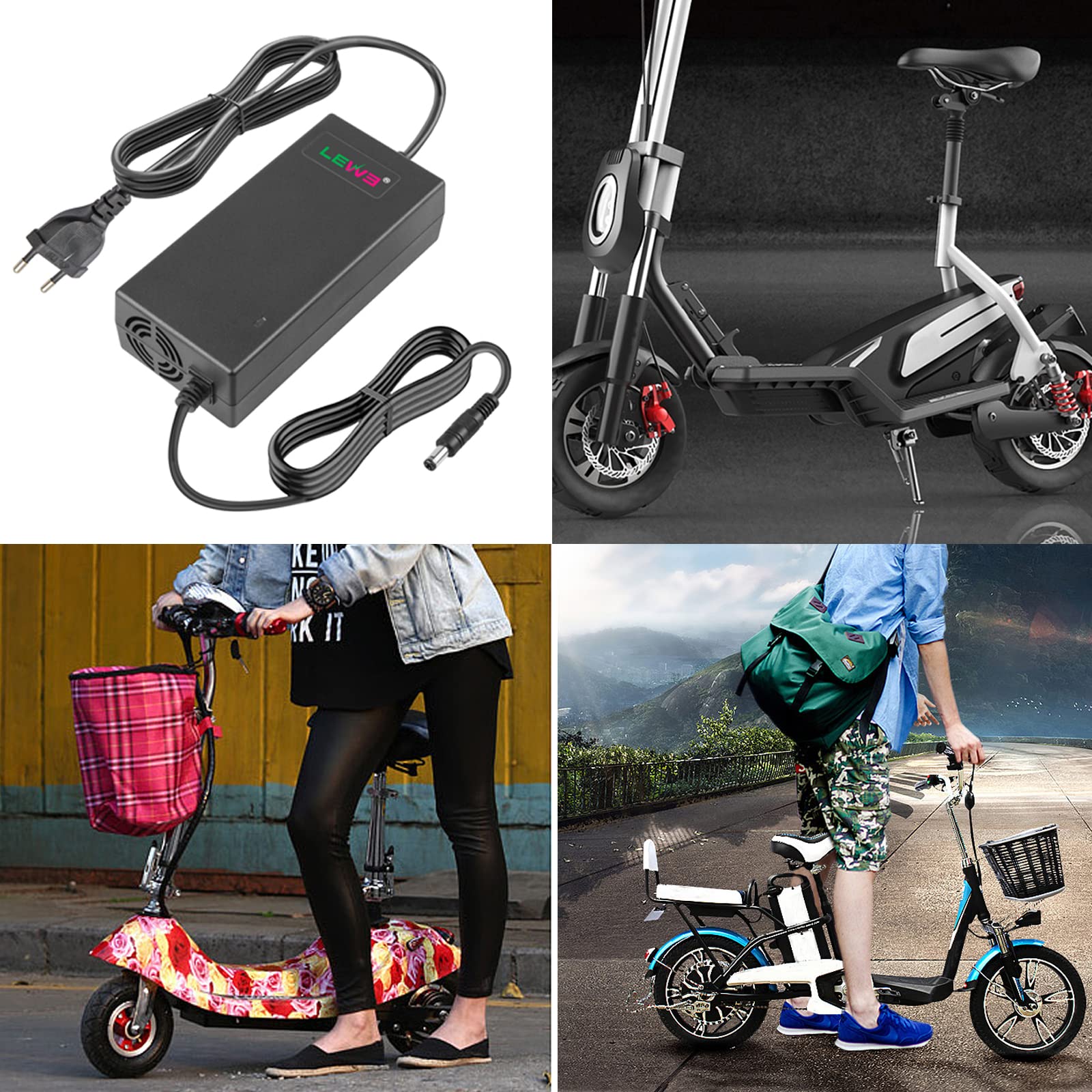 Chargeur MITECH E-Intube 54,6V 4A – Pour Batterie Vélo électrique BMZ