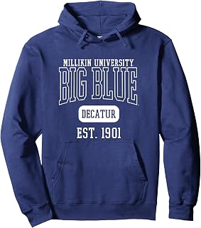 Millikin University Big Blue Est. Date Pullover Hoodie