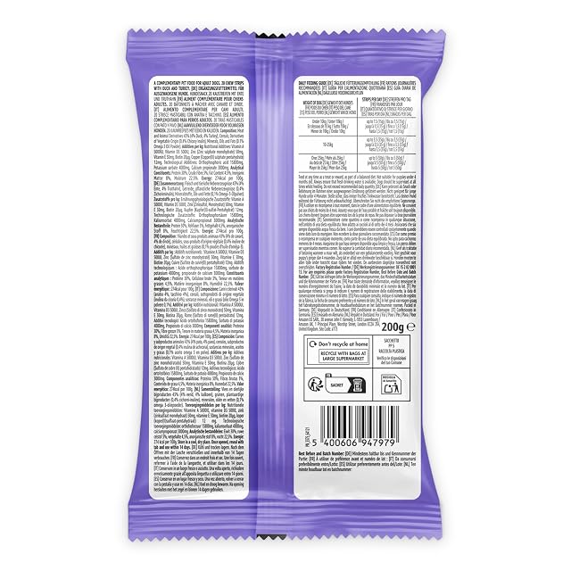 Foto 8 de 8 de by Amazon - Chucherías para Perros - 20 Tiras de Pato y Pavo, 200 g