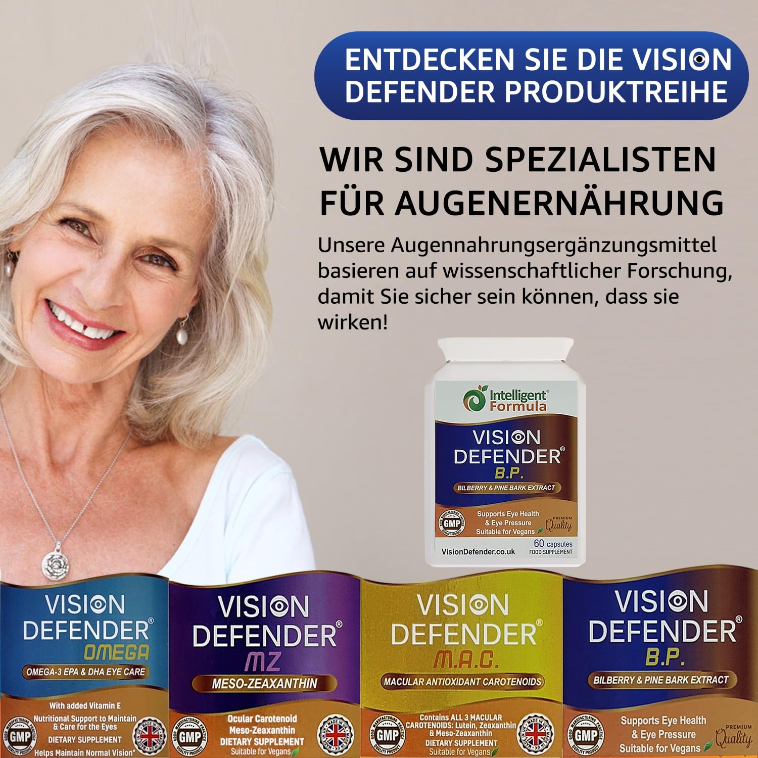 Augen und Sehkraft Ergänzung mit Heidelbeer, Kiefernrindenextrakt, Antioxidantien Anthocyane und Procyanidine - Augen Nahrungsergänzungsmittel für den Erhalt der normalen Sehkraft (60 vegane kapseln)