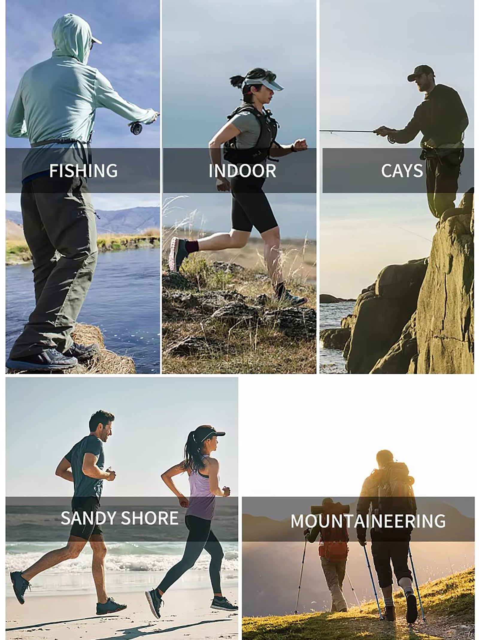 Botas de pesca antideslizantes de neopreno, zapatos de vadeo ligeros con suela tachonada de acero y protección de los dedos para pesca en roca, senderismo y deportes al aire libre