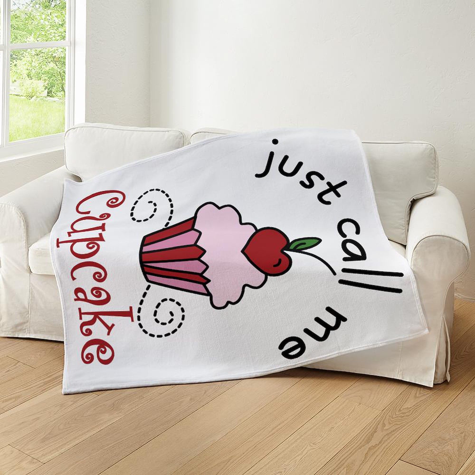 Amazon.com: CafePress Just Call Me Cupcake Throw Blanket Super