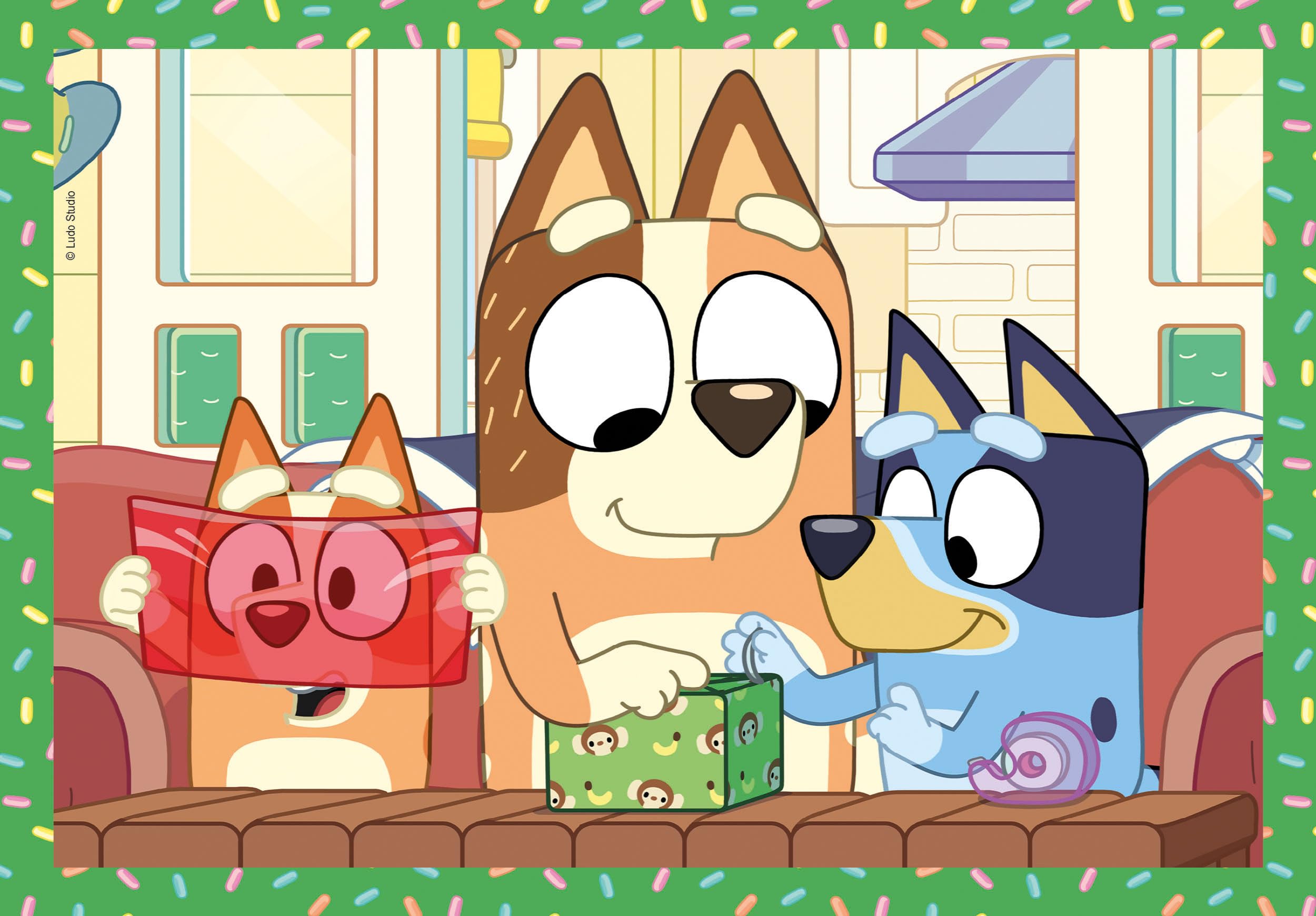 Bluey Puzzle 4 en 1 pour Enfants 3 Ans+ | 12 16 20 24 Pièces Super Color | Développement Cognitif et Motricité Fine | Activité Éducative | Jeu de Soci | Leroy Merlin