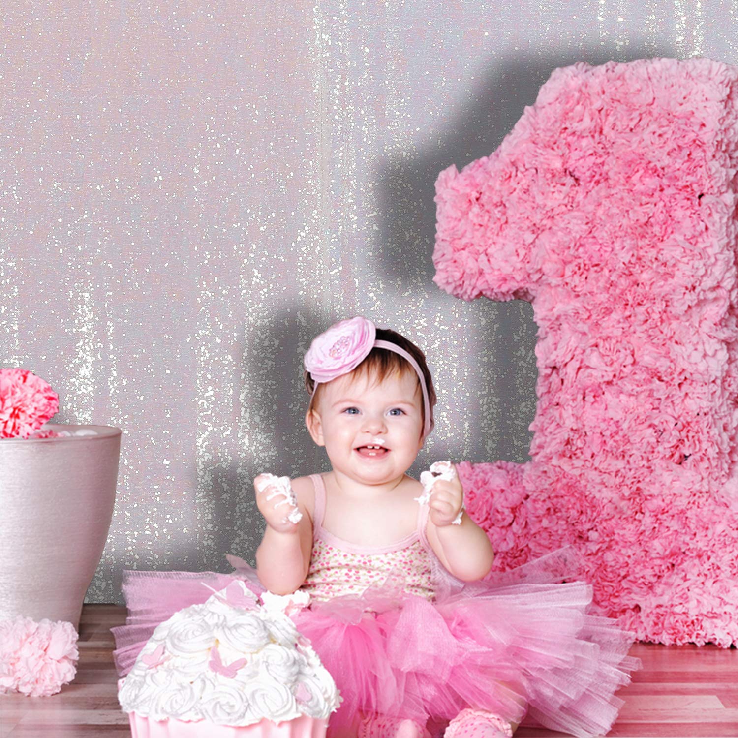 Sequin Backdrop 183x243cm Iridescent Shinny Sequin Photography Backdrop Party Prom Wedding Youtobe Banquet Photo Background (6x8 feet) — view 135
