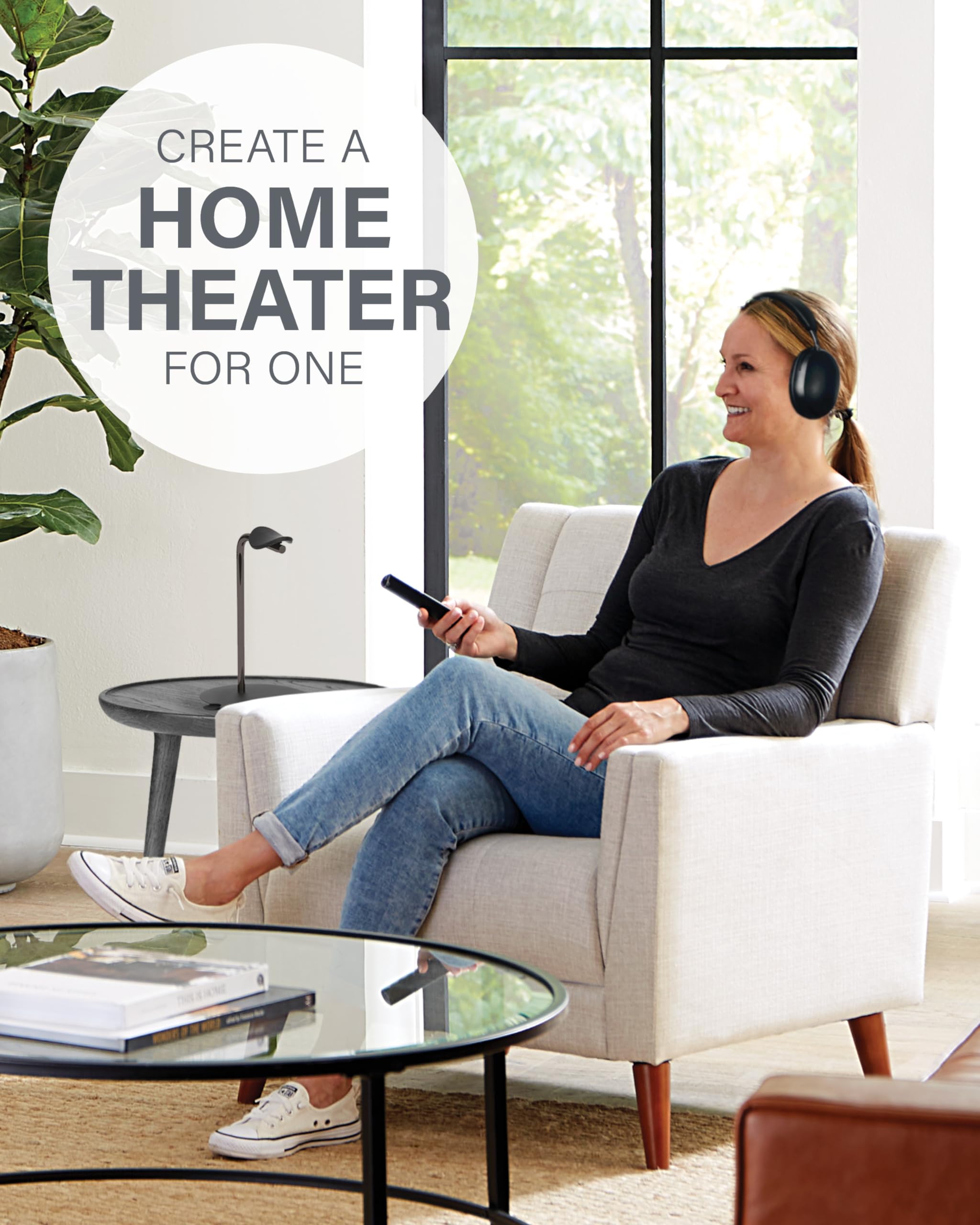 Sanus Sonos Ace Support pour Casque – Support en Silicone de qualité supérieure pour éviter Les Plis, Gestion des câbles intégrée avec Clip magnétique pour Une Charge Rapide – Installation sans Outil