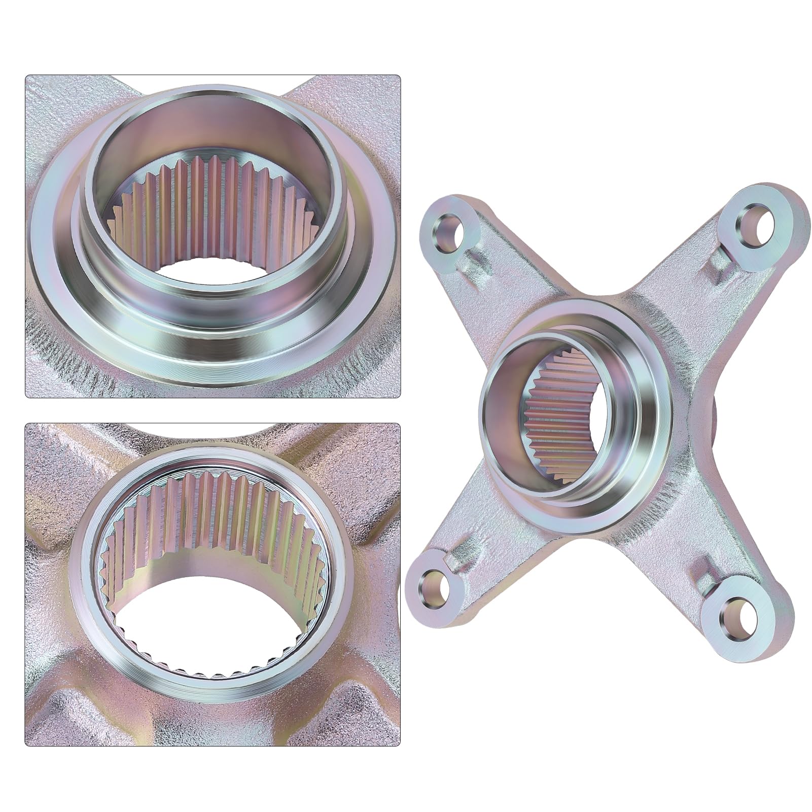 Kettenrad Hinterachse & Nabenhalter Satz Passend für Yama-ha YFZ450 Raptor 700 2004-2024 1S3253860000 5TG253860000 5TG254381000