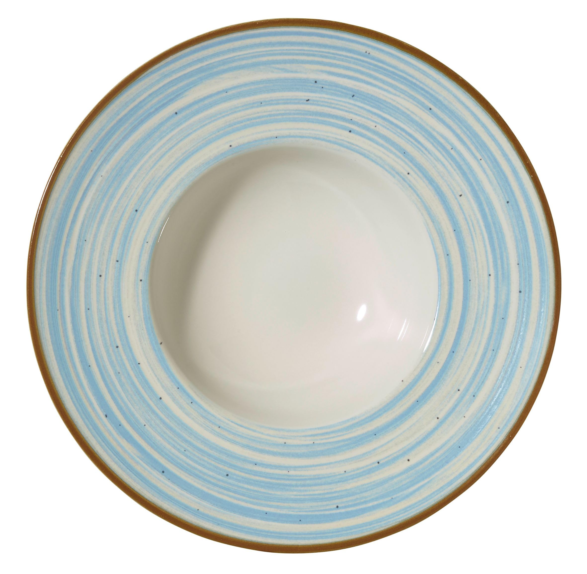METRO Professional Plato Para Pasta Madleen, Cerámica de Gres, Ø 28 cm, Azul, 6 unidades