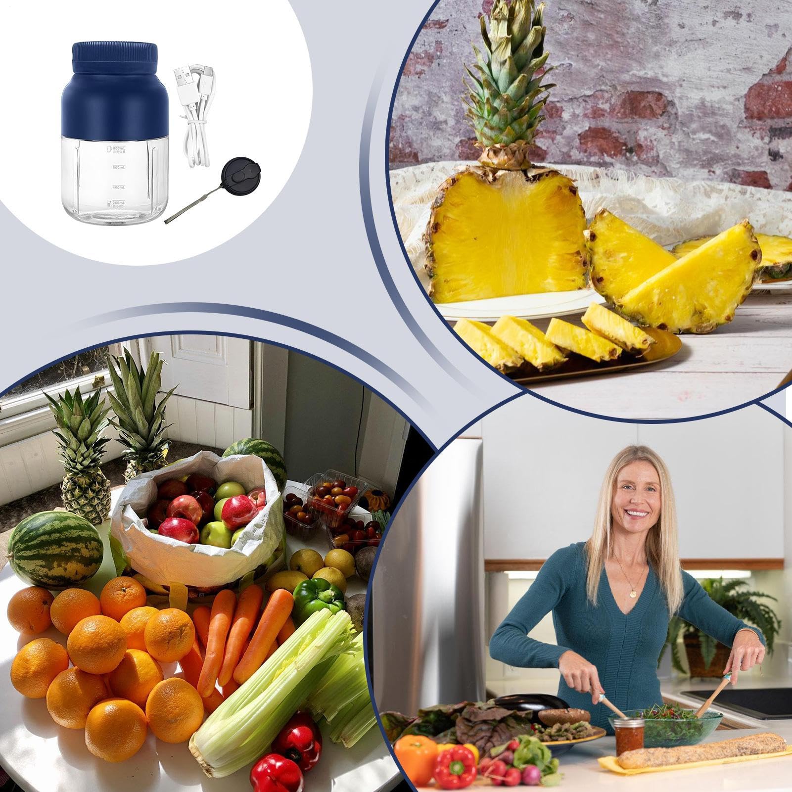 Mixeur Portable Blender Portable Pour Shakes Et Smoothies, Outil Mélangeur