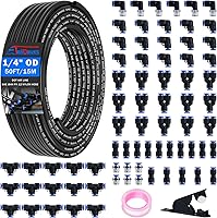 Vista 10 de Kit de Tubo de Línea de Aire, Accesorios de Conexión Rápida de Línea de Aire de 1/4" 3/8" con Tubo de Manguera de Aire de Nylon DOT de 6,35 mm x 10