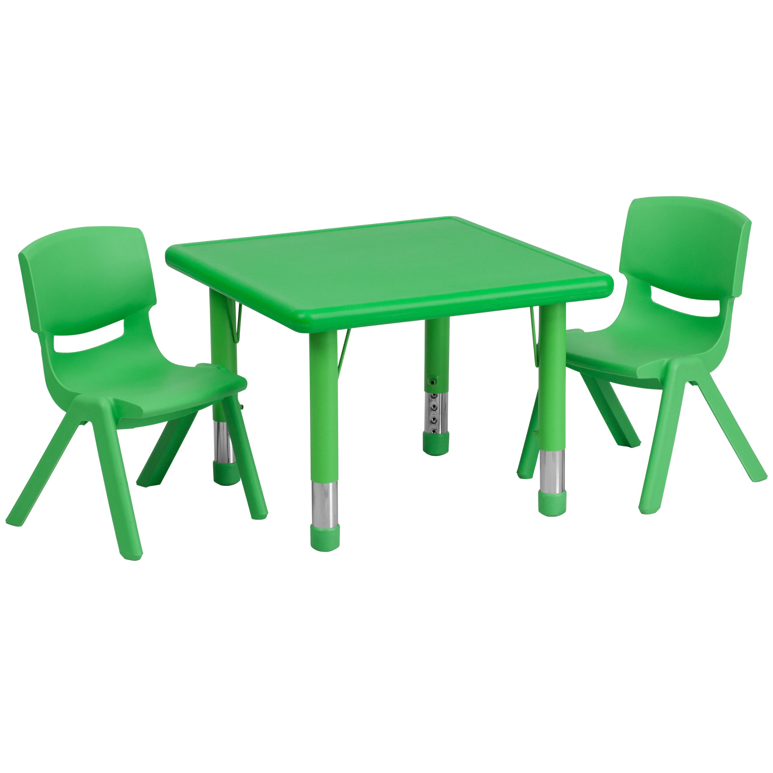 Amazon.com: Flash Furniture 24'' Square Green Plastic Height