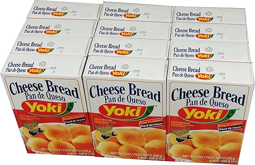 Mezcla de Pan de Queso - Mistura para Pão de Queijo - Yoki - 8.80 oz (250g) - SIN GLUTEN - (PACK DE 12)