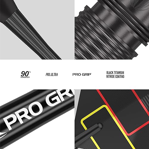 Miniatura 5 de TARGET Dardos Gabriel Clemens Edición Negra 90% Tungsteno Punta de Acero Dardos, 23G | Juego de dardos de tungsteno, Edición Jugador Dardos de punta