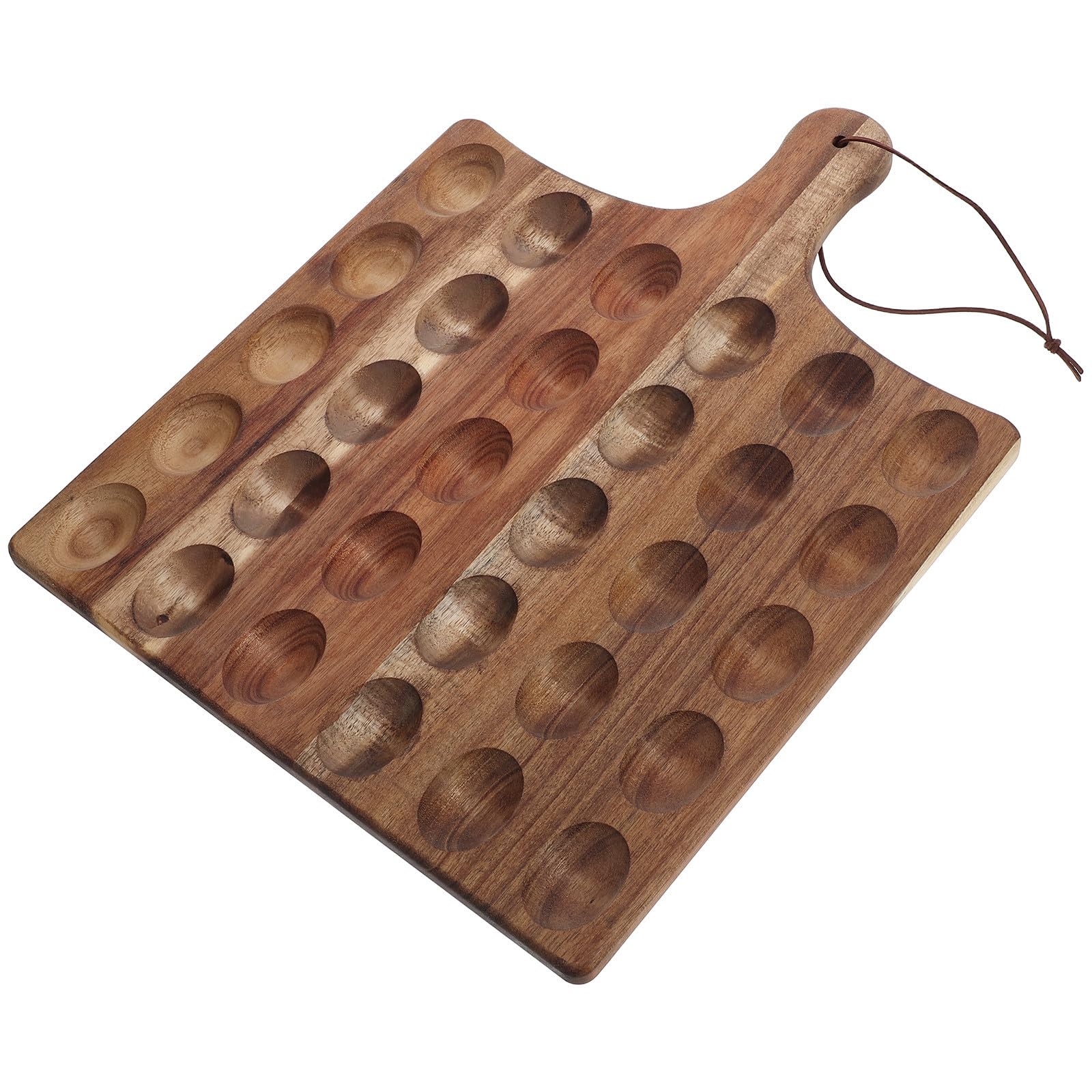 Artibetter Bandeja para Huevos Rellenos de Madera con Compartimentos, Diseño Multifuncional Resistente Deformación para Cocinas y Otros Espacios