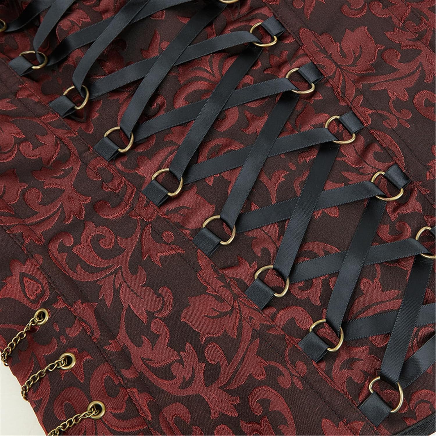 Zhitunemi Renaissance Corset Top for Women: Victorian Plus Size Strap Corset Top - Steampunk Costume for Cosplay Enthusiasts - Image 5