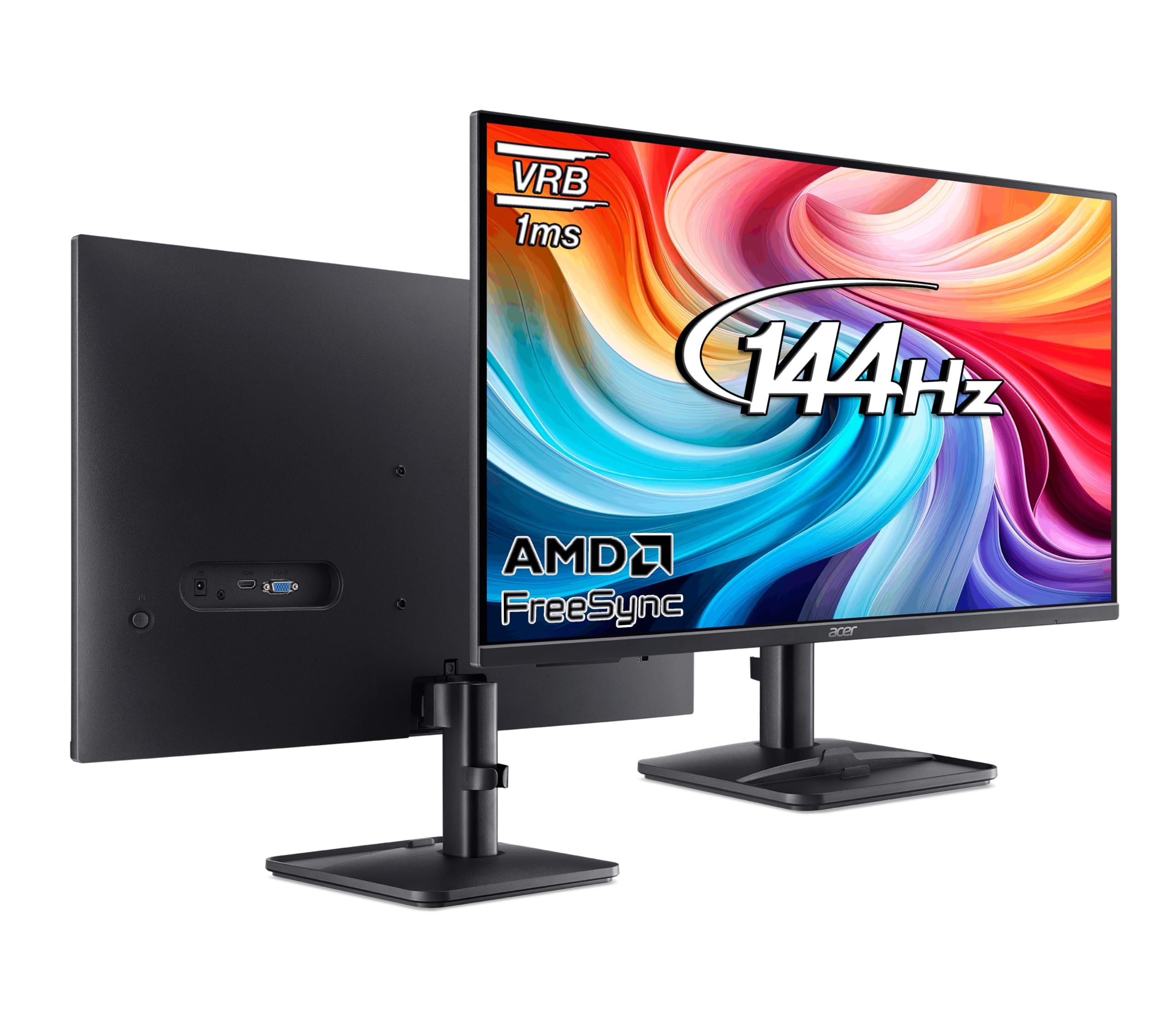acer EK240Y P0 23.8 Inch VA Panel Full HD Backlit LED Monitor I 144Hz Refresh Rate, 1MS VRB Response Time, AMD FreeSync I 1 x VGA 1 x HDMI with Inbox HDMI Cable I Zero Frame Design I Eye Care I Black-image-20