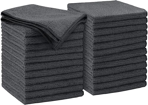 Miniatura 17 de AIDEA Paño de limpieza de microfibra blanco, 100 unidades, trapos de limpieza absorbentes, trapos de tienda comercial, sin pelusas, sin arañazos,