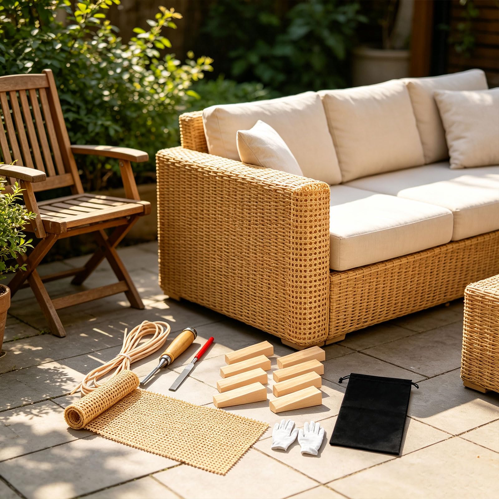 Generisch Erneuerungsset für Haushaltsmöbel mit Rattan Gurtband