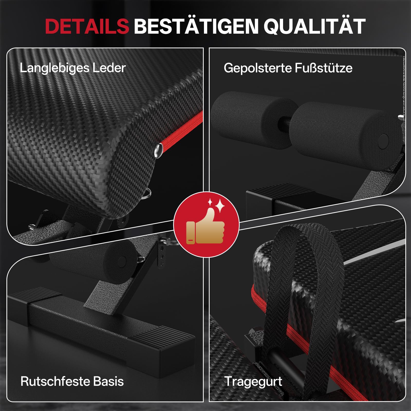 PASYOU Hantelbank Klappbar mit Rückenlehne 300kg Belastbarkeit, Verstellbar Multifunktions Trainingsbank Schrägbank für Ganzkörperworkout, Fitness Bank mit Griffen für Hause Fitnessstudio (PA350)