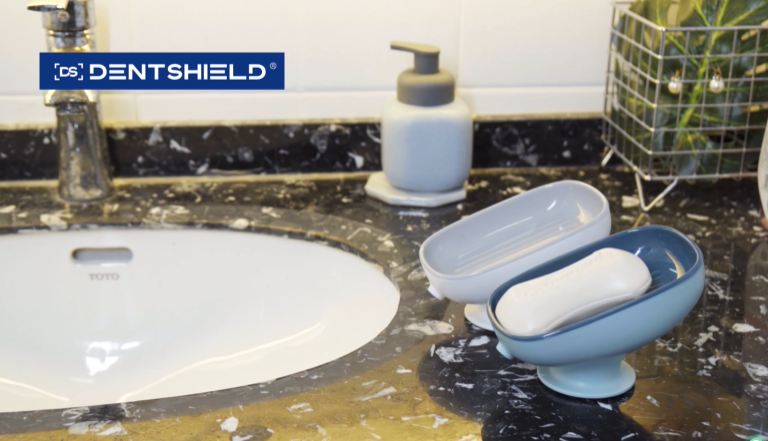 THATSRAD 2 Pz Portasapone da Bagno Porta Saponetta in Silicone Porta Sapone con Foro di Drenaggio Vassoio per Sapone Ovale Contenitore del Sapone per Cucina Bagno Bancone Doccia Lavabo, Bianco Grigio
