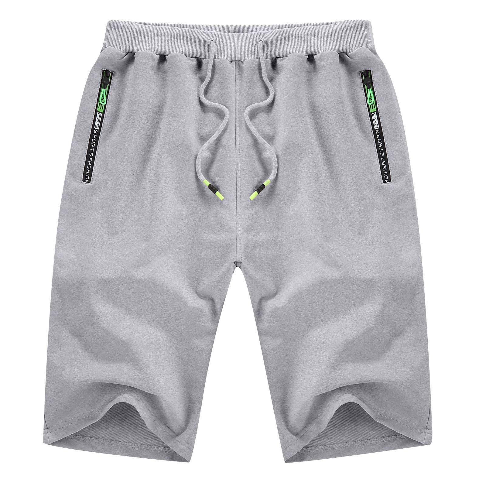 YTD Mens Shorts Casual Classic Fit Drawstring Summer Beach Shorts with Elastic Waist and Pockets