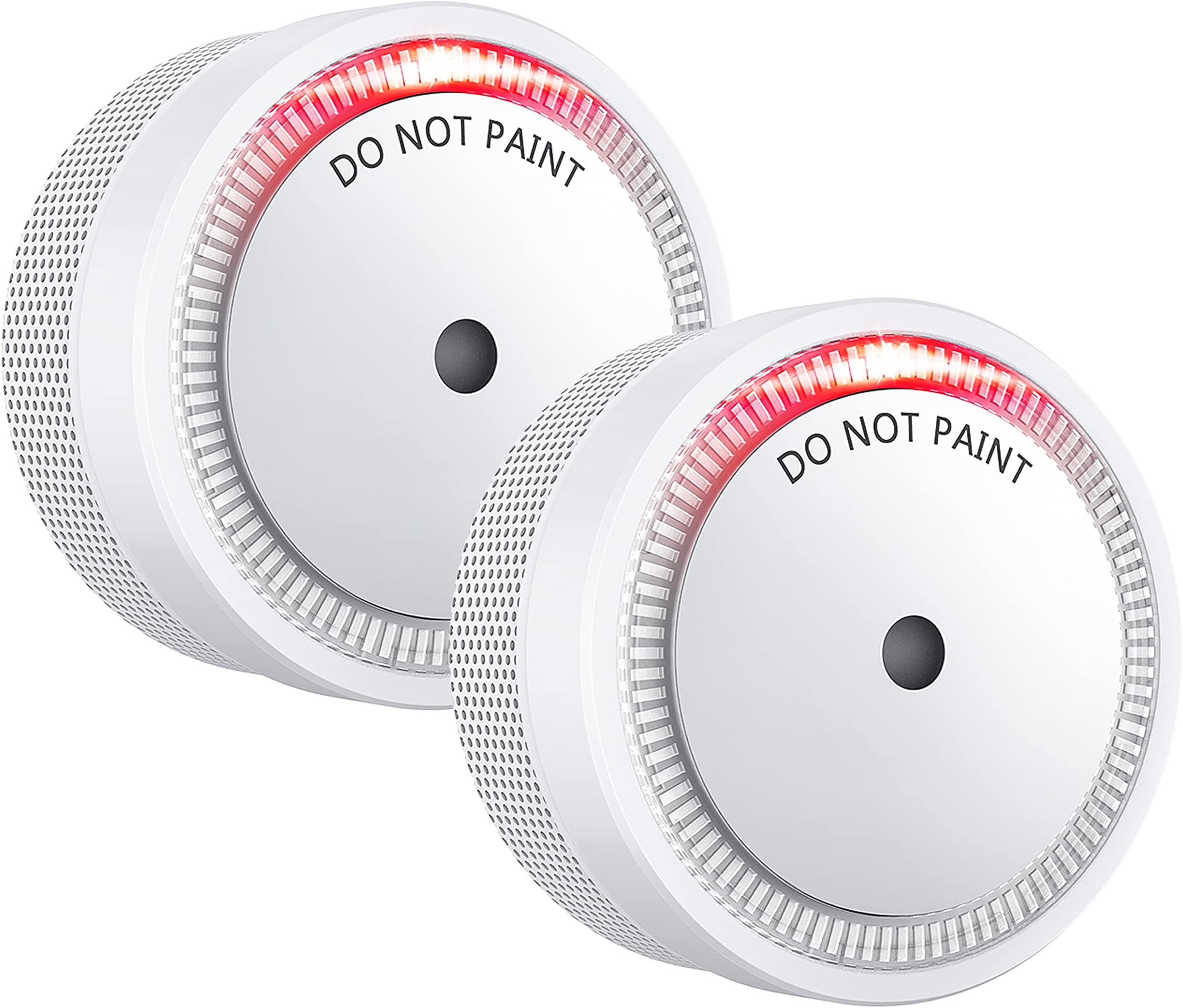 SITERLINK Mini Fire Alarm Smoke Detector, Small 10-Year Battery Operated Photoelectric Smoke Alarm with LED Indicator, Test & Silence Button for Home, UL Listed, GS522C-A, 2 Pack