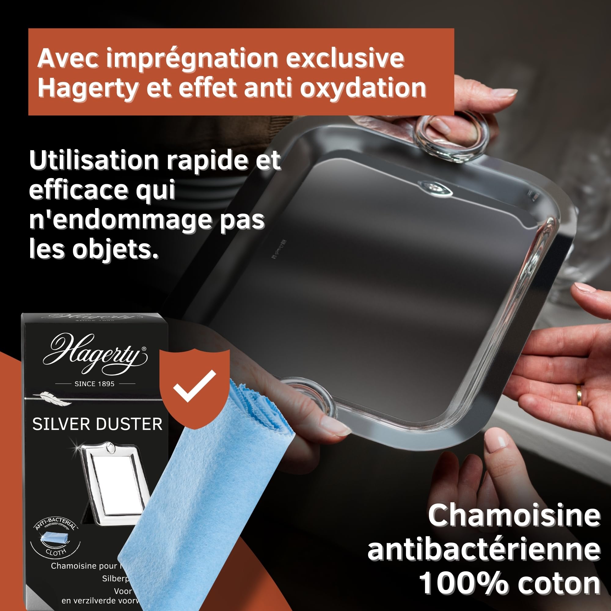 Set Nettoyage Argent Hagerty – Mousse + Nettoyant Joyaux + Chiffon, Neuf