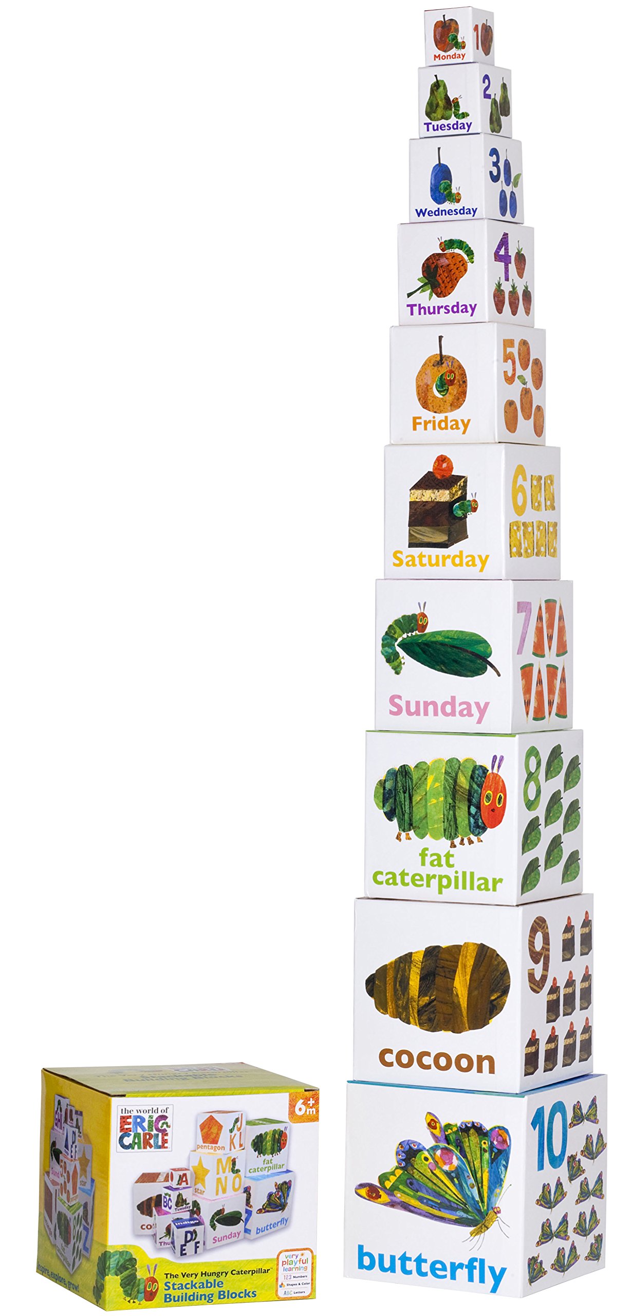 Amazon | 日本育児 はらぺこあおむし ABCスタッキングキューブ